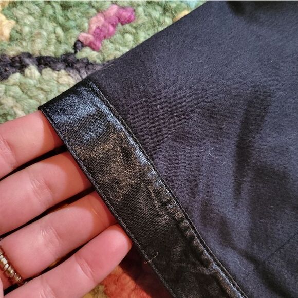 Urban Outfitters Lux Double Breasted Satin Trim Jacket Black XS Y2K - Picture 5 of 6